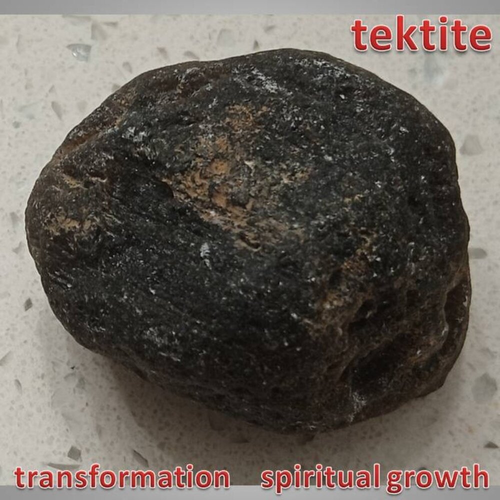 TEKTITE meteoritic glass from outer space!! meteor rock stone CHAKRA 03